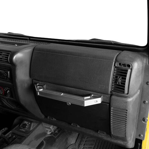 Hooke Road Wrangler Passenger Side TJ Grab Handle Aluminum Dash Grab Bar Compatible with Jeep Wrangler TJ 97-06 in Saudi Arabia