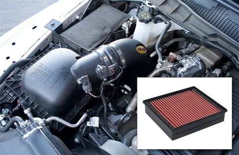 نظام سحب الهواء البارد AIRAID من K&N: زيادة قوة الحصان، فلتر زيت القطن: متوافق مع 2013-2018 DODGE/RAM (2500، 3500) AIR-300-786 in Saudi Arabia