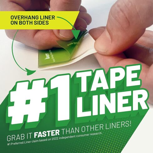 Krazy Tape Clear Double Sided Mounting Tape, 2 Sided Tape, 2 Inch Adhesive Strips (Pack of 8 Pre-Cut Pieces) in Saudi Arabia