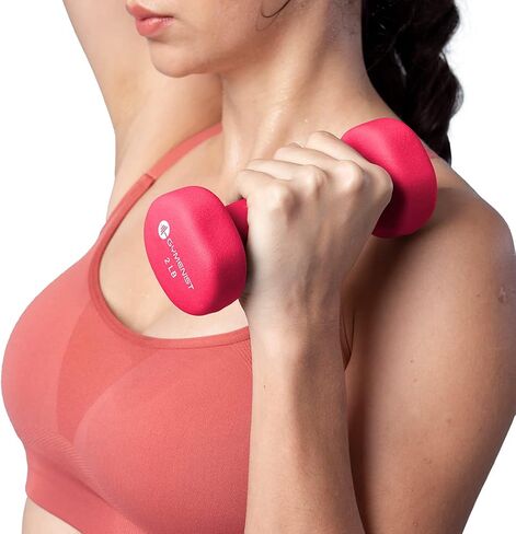 Gymenist Dumbbell Set With Hard Plastic Case Includes 3 Pairs And A Hard Travel Carry Storage Case in Saudi Arabia