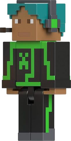 Mattel Minecraft Creator Series Action Figure وملحقاتها، لعبة سترة Camp Enderwood eSports بمقياس 3.25 بوصة ورموز DLC in Saudi Arabia