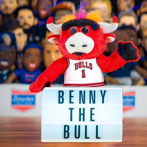 Bleacher Creatures Chicago Bulls Benny The Bull 10" Plush Figure- A Mascot for Play or Display in Saudi Arabia