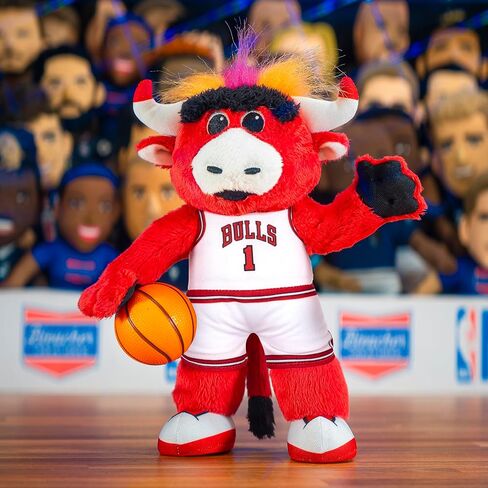 Bleacher Creatures Chicago Bulls Benny The Bull 10" Plush Figure- A Mascot for Play or Display in Saudi Arabia