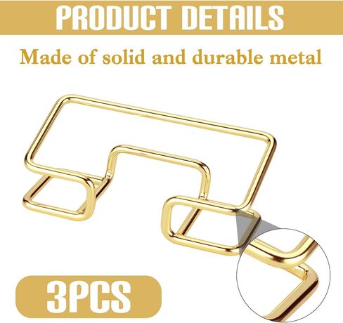 3 قطع حامل بطاقة العمل مكتب صغير ذهبي حامل عرض بطاقة العمل للنساء اسم معدني حامل بطاقة الائتمان لطيف ملحقات المكتب الحديثة منظم بطاقة العمل تخزين سطح المكتب الديكور in Kuwait