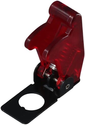 6pcs 12mm Mount Dia Toggle Switch Cover, Red Plastic Mount Dia. Toggle Switch Cover Safety Water Proof Safety Flip Cover Cap in Saudi Arabia