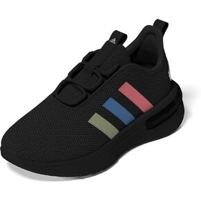 adidas Racer TR23 Sneaker, Black/Silver Metallic/Black, 6 US Unisex Big Kid