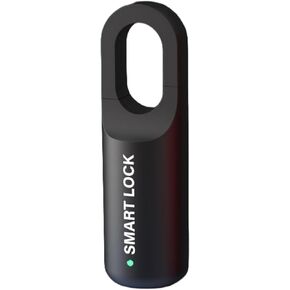 Smart Fingerprint Padlock, Rechargeable Small Locker Lock for School Gym Locker, Biometric Keyless Thumbprint Padlock, Electronic Fingerprint Touch Lock for Suitcase, Backpack, Luggage (Black)