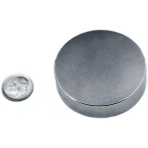 Applied Magnets® 2" x 1/2" Grade N42 Neodymium Disc Magnet
