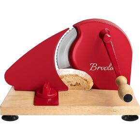 Manual Bread Slicer for Homemade Sourdough Bread, Adjustable Thickness, Evenly Slicing, Hand Crank Bread Slicer with Scale Line and Suction Cup, Sharp Blade, Suitable for Sourdough, Crusty Bread, Etc