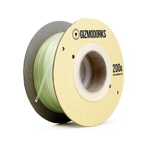 Gizmo Dorks PLA Filament for 3D Printers 3mm (2.85mm) 200g, Glow in The Dark