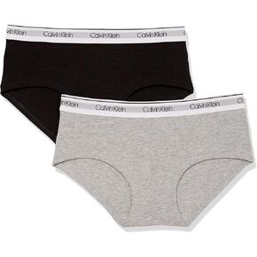 Calvin Klein Girls' Modern Cotton Hipster Panty Underwear, 2 Pack