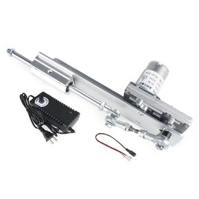Reciprocating Cycle Linear Actuator, DC 24V Adjustable Telescopic Rocker Arm Mechanism Gear Motor with Speed Controller Regulation Adapter (2cm-8cm/45RPM)