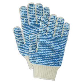 MAGID MultiMaster Reversible Cotton/Polyester Glove, PVC Coating, 9.5" Length, Men's (12 Pair)