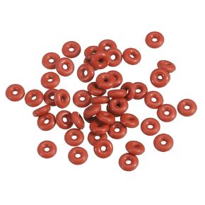 PATIKIL Silicone O-Ring 13mm OD 9mm ID 2mm Width, 50Pcs Metric VMQ Sealing Gasket Replacement for Plumbing Compressor Valves Repair, Red