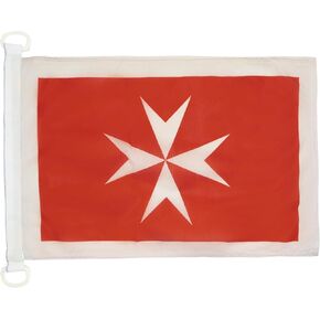 Malta Civil Ensign NAUTICAL Flag 18'' x 12'' - Maltese merchant flags 30 x 45 cm - Banner 12x18 in for boat - AZ FLAG