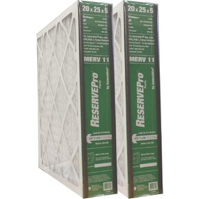 GeneralAire # 4551 for 4501 ReservePro 20x25x5 furnace filter, Actual Size:19 5/8" x 24 3/16" x 4 15/16" - Case of 2 Filters