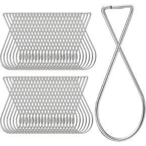 50 Pack Ceiling Hooks,Drop Ceiling Hanger Hooks,T-Bar Clips,Ceiling Clips Great For Office, Classroom, Home And Supermarket Decorations, Ceiling Hook Clips Fits Suspended, Tile And Grid Ceiling