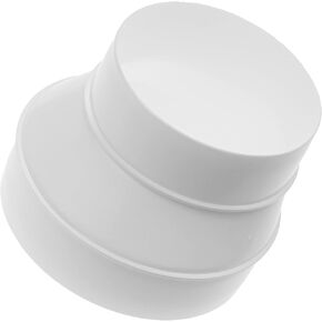 5" to 4" Duct Reducer Round Reducer Duct Fitting Pipe Increaser Reducer PVC DWV (Drain, Waste and Vent) Reducing Coupling (Plastic, 5 inch to 4 inch)