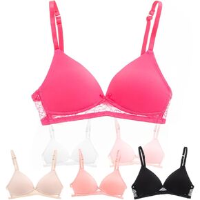 Alyce Ives Intimates Girls, Teens & Petite Women Lightly Padded A Cup Bra-6 Pack