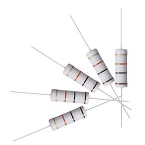 uxcell 50Pcs 10K Ohm Resistor, 5W 5% Tolerance Metal Oxide Film Resistors, Axial Lead, Flame Proof for DIY Electronic Projects and Experiments