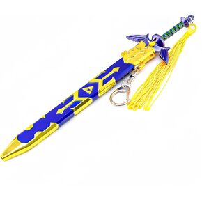 Hot Game Link Master Sword Metal Sword Weapon 8.7'' Sword Collection Cosplay Prop Backpack Decoration Desktop Display Decoration
