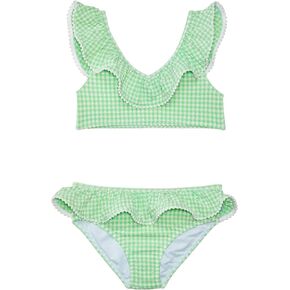 Janie and Jack Girls' Gingham Two-Piece Swimsuit (Toddler/Little Big Kid)