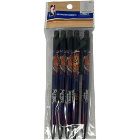 Pro Specialties Group NBA Cleveland Cavaliers 5-Pack Retractable Click Pens- Great Stocking Suffers and Party Favors
