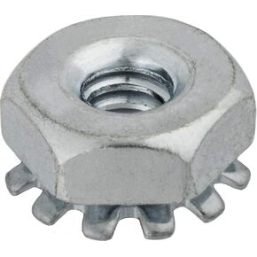 6-32 Hex Keps Lock Washer & Nut Zinc