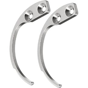 2PCS Stainless Steel Metal Hooks for Hanging,Stainless Steel Hook,Metal S Hook,