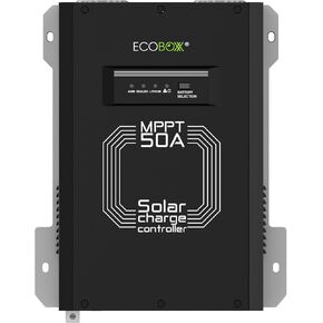 50 Amp MPPT Solar Charge Controller, 12/24V Auto Detection, Commercial Grade, Multi-Charging Modes with Reverse Polarity Protection for Home and RV use