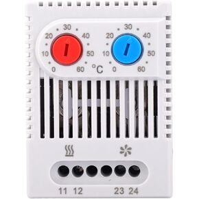 ZR011 Temperature Switch, IP20 Thermostat Open/Close Adjustable Thermostat Temperature Controller Switch(ZR011)