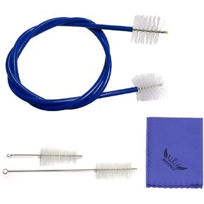 Trumpet Cleaning Brush Set, 3 Pieces Trumpet Cleaning Care Kit Musical Instrument Maintenance Care Accessory,1 Flexible Brush,1 Valve Brush,1 Mouthpiece Brush