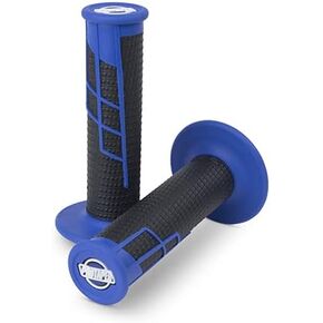 Pro Taper Clamp On Grips - 1/2 Waffle (Blue/Black)