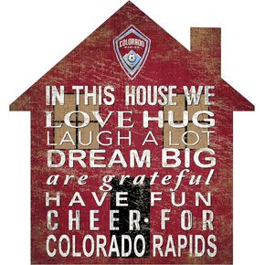 Fan Creations MLS Colorado Rapids Unisex Colorado Rapids House Sign, Team Color, 12 inch