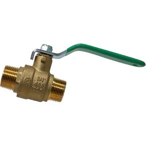 2 Pcs XFITTING 3/4 inch Male Ball Valve, /4'' Male Ball Valve, Full Port 600 WOG, Water, Oil and Gas, Brass, 4-1-2=2XX