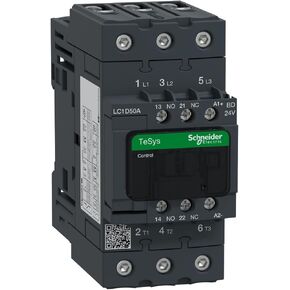LC1D-50ABD | LC1D50ABD | SCHNEIDER TESYS D CONTACTOR - 3P(3 NO) - AC-3 - ‹= 440 V 50 A - 24 V DC Standard Coil