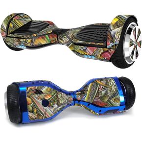 MightySkins Carbon Fiber Skin for Ultra Hoverboard - Fish Puzzle | Protective, Durable Textured Carbon Fiber Finish | Easy to Apply, Remove, and Change Styles | Made in The USA (CF-HOVH1-Fish Puzzle)