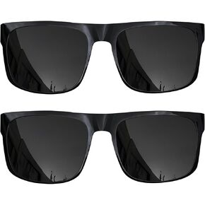 grinderPUNCH 2 Pack XL Polarized Big Wide Frame Large Head Fit Sunglasses for Sports Driving Fishing Glasses