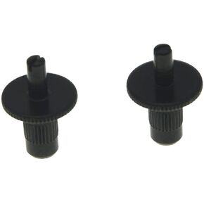 KAISH Set of 2 Nashville Style Guitar Tune-o-matic Bridge Posts Guitar Bridge Studs Bridge Post with Anchors for USA Les Paul Black