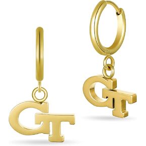 Stone Armory Earrings for Georgia Tech Yellow Jackets – 18K Gold Plated Stainless Steel Jewelry Designed for Sensitive Skin – A Gift for Georgia Tech Fans, Women, and Graduates