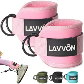 Ankle Straps for Cable Machines Kickbacks - Adjustable Comfort Ankle Cable Attachments for Gym Ankle Cuff Cable Machine Glute Kickback Straps - Leg Extensions, Curls & Ankle Cuffs Women