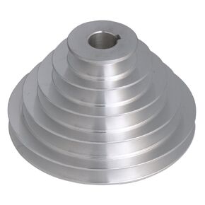 Mxfans Aluminum 22mm Bore Outter Dia 54-150mm 5 Step A Type V-Belt Pagoda Pulley Belt