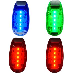Bicycle Tail Light LED Safety Light (4 Pack) Bike Rear Light LED | Clip On Strobe/Running Lights for Runners, Dogs, Bike, Walking | High Visibility Accessories for Your Reflective Gear, Bicycle etc.