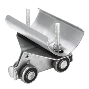 Track Roller Wheel Trolley, 24mm Diameter Pulley Roller Wheel Trolley Cable Track Wheel Trolley Used with Rail Strut Channel