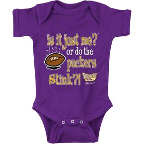 is It Just Me?! (Anti-GB) Baby Apparel for Minnesota Football Fans (NB-7T) (Purple Onesie, 18 Months)