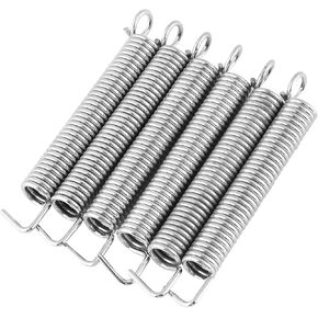 6PCS Guitar Tremolo Bridge, Floyd Rose Noiseless Tremolo Springs 10×6×1, Professional Electric Guitar Tremolo Bridge Springs Good Elasticity Excellent Tension for ST Type