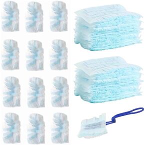 Blue Dusters Refills - 20 PCS for Disposable Dusting Refills, Hand Fluffy Duster Refills for Blinds PC Keyboard Office Desk Dresser Car Dashboard
