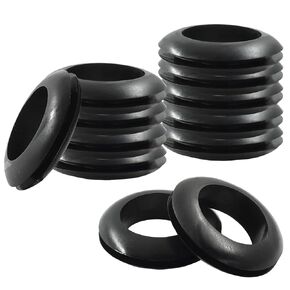 12 Pcs 25mm Rubber Grommets, 1 Inch ID Rubber Hole Grommets Rubber Wire Grommets Eyelet Ring Gasket Hole Grommets for Firewall Wires Cables Hoses Protection