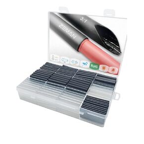 370PCS Heat Shrink tubing kit, 3:1 Ratio Dual Wall Adhesive Lined Waterproof Industrial Heat-shinkable Tube,Wire Connector Shrink wrap Tube