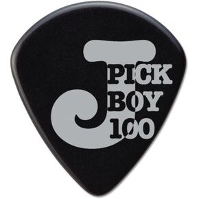 Pickboy J-Pick, Black, Cellulose, 1.00mm, 10 picks